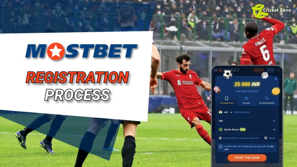 Mostbet Registration process