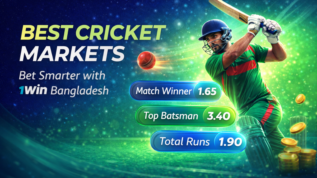 The Best Markets for Cricket Betting in Bangladesh on the 1win Website