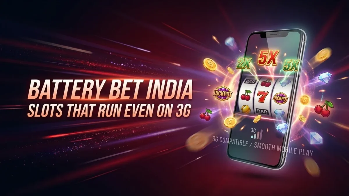 A Selection of Slots on Battery Bet That Run Even on 3G in India